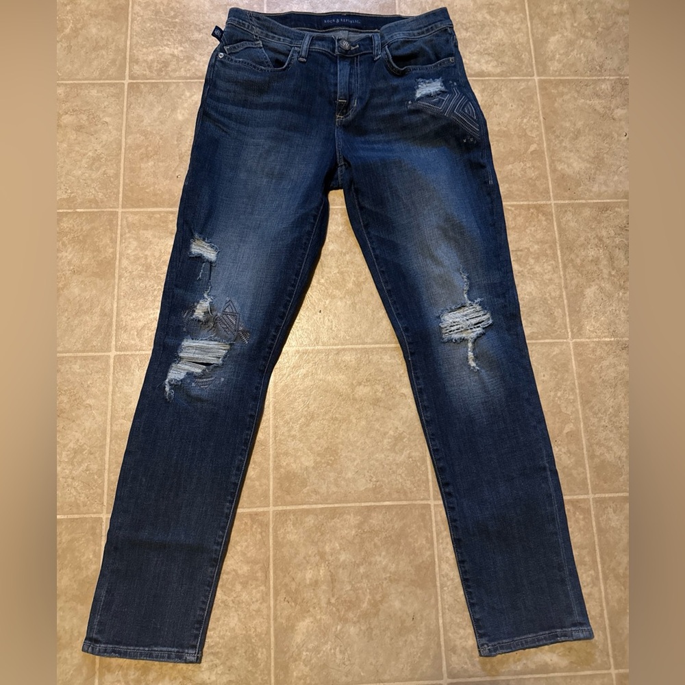 Rock & Republic Berlin distressed skinny jeans